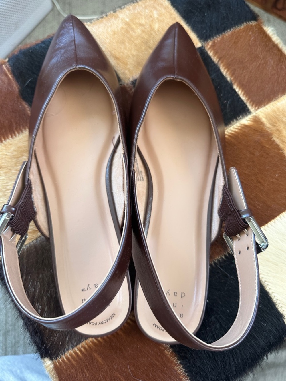 a new day Pointed Toe Slingback Heels in Dark Brown - Picture 2 of 2